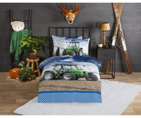 Единично фланелено детско спално бельо 140x200 cm Strong – Good Morning