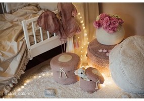 Кремав ръчно изработен памучен детски килим подходящ за пране 140x200 cm Kim – Lorena Canals