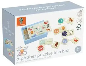 Дървен пъзел в кутия - Азбука с Животни