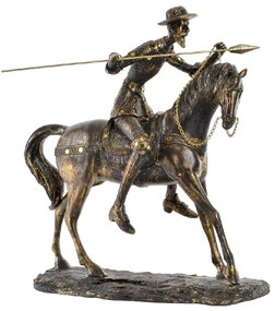 Декоративна фигурка DKD Home Decor Don Quijote Смола (36 x 19 x 39 cm)