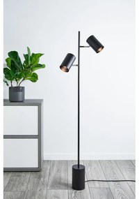 Черна подова лампа Twin - Markslöjd