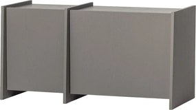 Сива маса за телевизор от декор от ясен 102x53x44 cm Brock – WOOOD