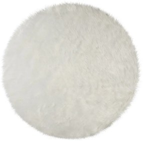 Бял кръгъл килим ø 120 cm Sheepskin - Flair Rugs