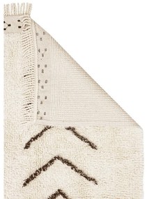 Кремав ръчно изработен памучен килим подходящ за пране 170x240 cm Bereber Rhombs – Lorena Canals