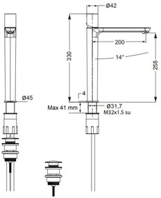 Батерия за умивалник с клапан Clic Clac Res-pro Eurorama-Хром