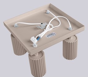 Кафяво-сив метален прожектор ø 6,5 cm Gleam – Sollux