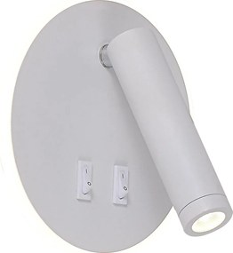 Zuma Line W4107-WH-LED Настенно точково осветително тяло CIRCA LED/5,5W/230V + LED/2,5W бяло