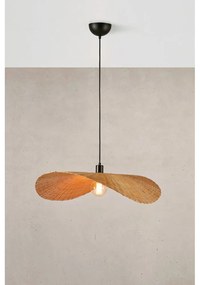 Висяща лампа в естествен цвят с абажур от бамбук ø 70 cm Rayo - Markslöjd