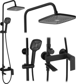Комплект за душ REA STORM BLACK MATT