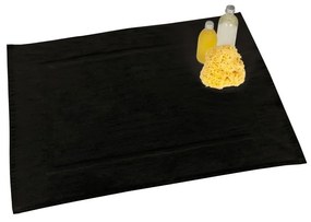Черна памучна постелка за баня , 50 x 70 cm - Wenko