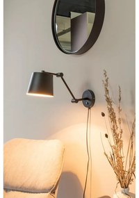 Черна стенна лампа Hajo – White Label