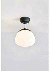 Черно-бяла лампа за таван със стъклен абажур ø 25 cm Rise - Markslöjd