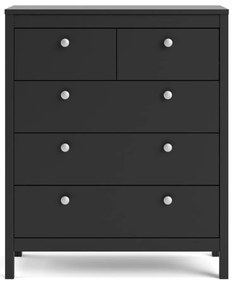 Черен висок скрин 82x99 cm Madrid – Tvilum