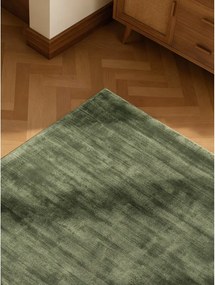 Зелен ръчно изработен килим от вискоза 160x230 cm Noemi – Vikosa