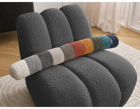 Тъмносиво кресло от прежда с примки от букле Janissaire – Bobochic Paris