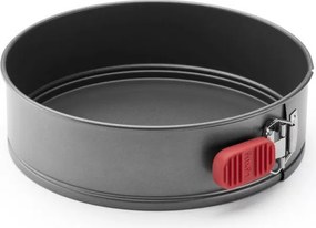 Форма за печене с падащо дъно Lekue 1009475, Ø24 см, Керамично незалепващо покритие, Карбонова стомана, От +4°C до +240°C, Черен/Червен