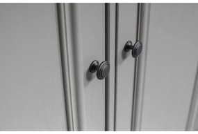 Светлосив детски гардероб от борова дървесина 98x190 cm Lily - WOOOD