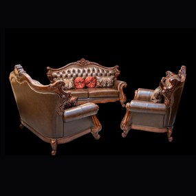 Комплект кожена мека мебел HLS 01