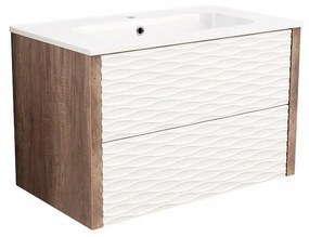 Конзолен PVC шкаф ICP 8043, Inter Ceramic, с умивалник, 80x45.3x50см