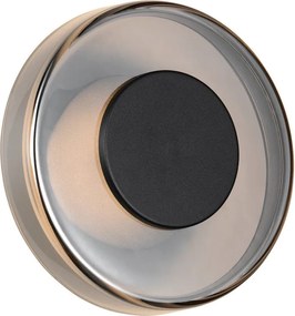 Матово черно LED затъмняваща се стенна лампа ø 22 cm Celeste – Trio