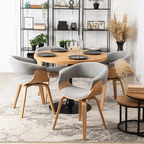 Тапициран фотьойл GARY2 - различни цветови решения орех - бежов