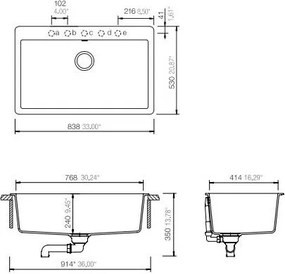 мивка Mono Schock Cristadur I