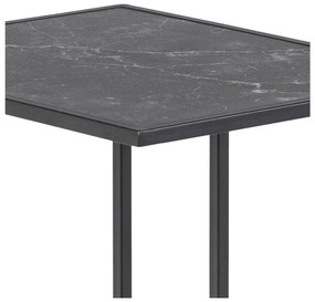 Странична масичка с плот от имитация на мрамор 43x35 cm Infinity – Actona