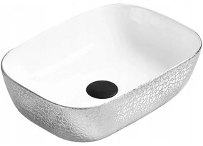 Mexen Rita надплотна мивка 45 x 32 см, бяла/сребърна - 21084555