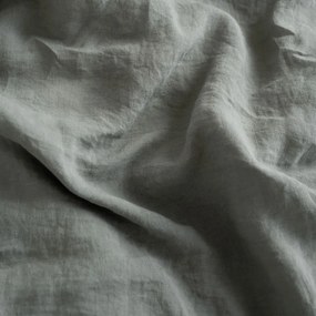 Ленено удължено спално бельо за двойно легло в цвят каки 200x220 cm - Linen Tales