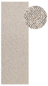 Сиво-кремава пътека подходяща за пране 80x240 cm Rocco Dark Cream – Elle Decoration