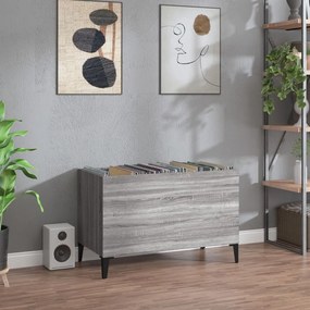 Sonata H Шкаф за винилови плочи сив сонома 74,5x38x48 см инженерно дърво