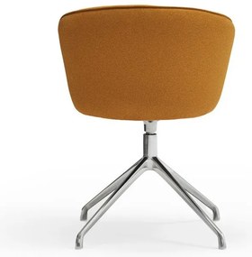 Тапицирани трапезни столове в комплект 2 бр. в цвят горчица Add – Teulat