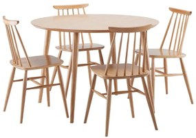 Трапезна маса в дъбов декор , ø 100 cm Cloyd - Woodman