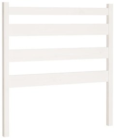 818406 vidaXL Горна табла за легло, бяла, 106x4x100 см, бор масив