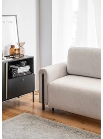 Бежов сгъваем/с място за съхранение диван от прежда с примки от букле 244 cm Arcadova – ELTAP