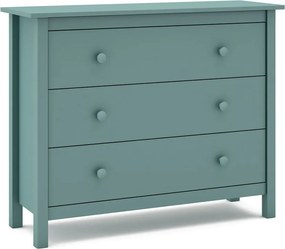 Нисък детски скрин от борова дървесина в цвят бензин 100x80 cm Max - Marckeric