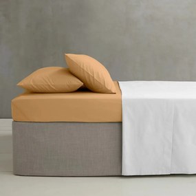 Жълтo-оранжев еластичен чаршаф от перкал 150x200 cm Easy Iron Percale – Catherine Lansfield