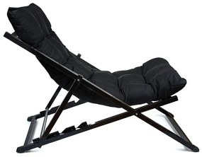 Шезлонг Sunbed, цвят Черен