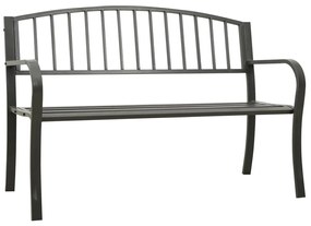 Sonata Градинска пейка, 125 см, стомана, сива