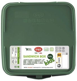 Зелена детска кутия за храна Dinosaur – Snips