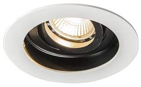 Интелигентно вградено петно бяло със стомана, включително Wifi GU10 - Rondoo