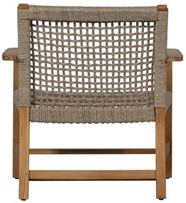 Бежово-естествено градинско кресло от масивно дърво Copper – Exotan