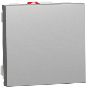 SE Еднополюсен ключ 2 мод. цвят Алуминий Unica  - NU320130