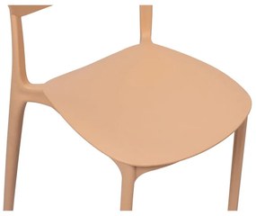 Прасковен пластмасов градински стол Hébé – Bonami Essentials