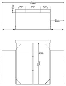 Двойно легло от дъбов декор с място за съхранение без ламелно дъно в естествен цвят 160x200 cm Ikast – Tvilum