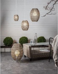 Бял кабел с накрайник за крушка, дължина 2,5 м Ute - Star Trading