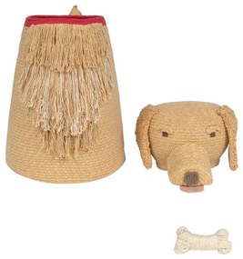 Бежова текстилна детска кошница за играчки 40x30x55 cm Luna – Lorena Canals