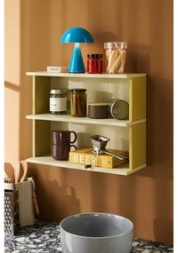 Стенен рафт на няколко нива в жълт и сив цвят 50 cm Pep – Hübsch