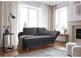 Сив шезлонг от рипсено кадифе (десен ъгъл) Chic Charlotte – Miuform