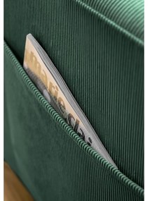 Тъмнозелено кресло от рипсено кадифе Lofty Lilly – Miuform